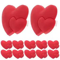 Walmart 30Pcs Adorable Heart Straw Decoration Silicone Straw Ornament for Birthday Festival offer