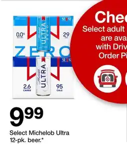 Target Select Michelob Ultra 12-pk. beer offer