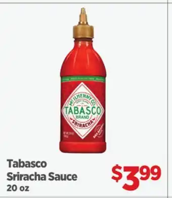 Gordon Food Services Tabasco Sriracha Sauce offer