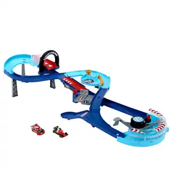 Walmart Disney and Pixar Cars GRC Jumping Raceway Playset with 2 Toy Vehicles, Includes Lightning McQueen offer