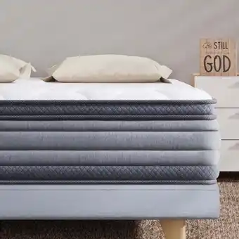 Walmart Queen Mattress 12 Soft Innerspring Mattress Hybrid Pocket Spring Bed in a Box offer