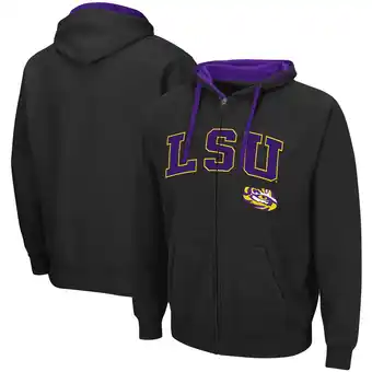 Walmart Men's Colosseum Black LSU Tigers Big & Tall Full-Zip Hoodie offer