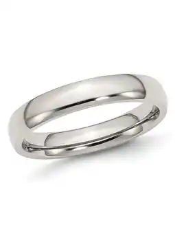 Walmart Mens Chisel 4mm Stainless Steel Comfort Fit Wedding Band Ring offer