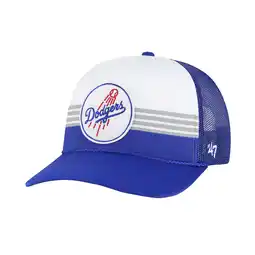 Walmart Men's '47 Royal Los Angeles Dodgers Lift Off Foam Front Mesh Trucker Adjustable Hat offer