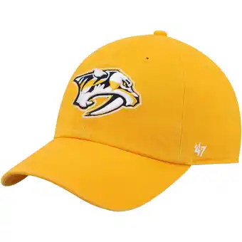 Walmart Men's '47 Gold Nashville Predators Clean Up Adjustable Hat offer