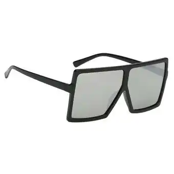 Walmart amagogo 2xWomen Vintage Rectangle Sunglasses Black Farme Lense 2 Pcs offer