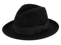 Walmart Premium Milano Wool Crushable Fedora Hat w/Grosgrain Band Classic Flat Brim offer