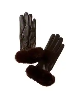 Walmart Surell Accessories Leather Gloves, Small, Brown offer