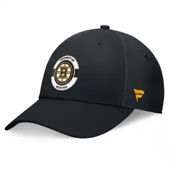 Walmart Men's Fanatics Black Boston Bruins Authentic Pro Training Camp Flex Hat offer