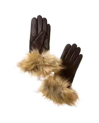 Walmart Surell Accessories Full Skin Leather Gloves, Small, Brown offer