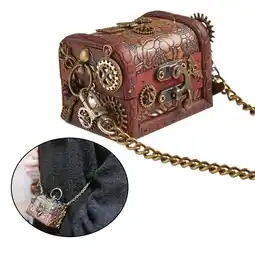 Walmart Steampunk Purse Shoulder Bag with Chain Pouch Waist Bag Satchel Handbag Gothic Wallet Small Ladies offer