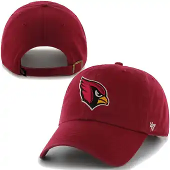 Walmart Mens Arizona Cardinals '47 Brand Cardinal Cleanup Adjustable Hat offer