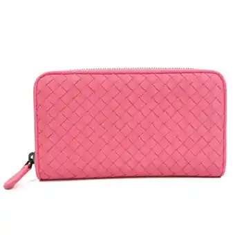 Walmart Pre-Owned Bottega Veneta Intrecciato Women's Leather Long Wallet (bi-fold) Pink (Good) offer