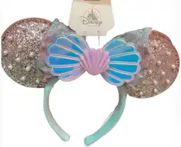 Walmart Disney Parks Little Mermaid Ariel Pearl Mickey Mouse Ears Bow Headband New W Tag offer