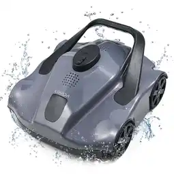 Walmart Automatic Robotic Pool Cleaner Cordless Robotic Pool Vacuum for In Ground Flat Pools offer