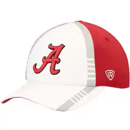 Walmart Men's Top of the World White/Crimson Alabama Crimson Tide Iconic Flex Hat offer