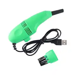 Walmart Mini Vacuum Cleaner Handheld Desktop for Cleaning Hair Ash Laptop Car Storage Containers Green offer