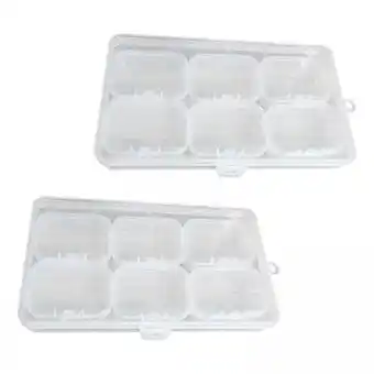 Walmart deevoka 2xJewelry Beads Organizer Storage Boxes Rectangular for Nail Candies Art Craft 5.5cmx4cmx2cm offer