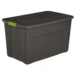 Walmart Sterilite 35 Gallon Storage Tote Box with Latching Container Lid, (16 Pack) offer