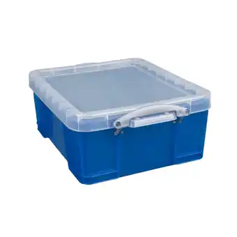 Walmart Really Useful Box 17 1/4 x 14 x 7 in Storage Box 17 Liter, Blue offer