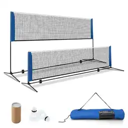 Walmart Resenkos 10/14 Feet Adjustable Badminton Net Stand with Portable Carry Bag-10 Feet offer