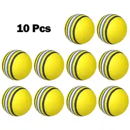 Walmart 10Pc Golf Swing Training Foam Balls Indoor Practice Rainbow Sponge Balls offer