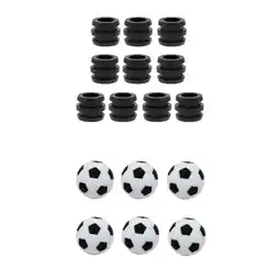 Walmart 6pcs Standard Foos Ball 10pcs Table Rod Bumper Stopper offer