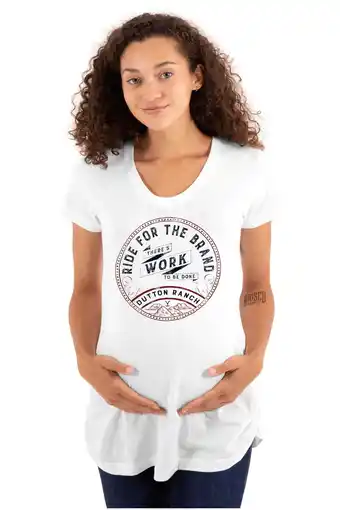 Walmart Y Yellowstone Ranch Work To Be Done Women's Maternity T Shirt Tee Brisco Brands S offer