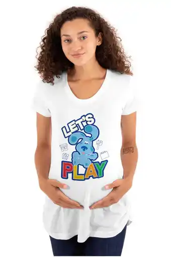 Walmart Blues Clues and Friends Lets Play Women's Maternity T Shirt Tee Brisco Brands S offer