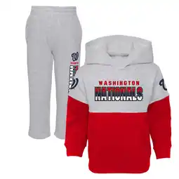 Walmart Toddler Red/Heather Gray Washington Nationals Two-Piece Playmaker Set offer