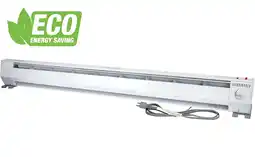 Walmart King Electric 5' Portable 2-Stage Eco Baseboard Heater, 1500W / 120V, White offer