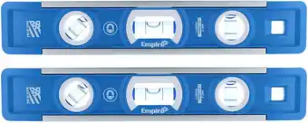 Walmart Empire EM81.9 True Blue 9-Inch Heavy-duty Magnetic Aluminum Torpedo Level Twin Pack offer