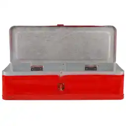 Walmart Qumonin Metal Tool Box Tool Case Mechanics Tool Storage Organizer Car Tool Storage Box offer