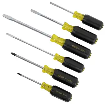 Walmart Stanley 66-565 6 Piece Vinyl Grip Slotted & Phillips Screwdriver Set offer