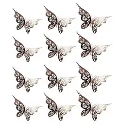 Walmart Tongina 4x12Pcs Butterfly Wall Stickers Murals for Bedroom Bathroom Accent Rose Gold 4 Pcs offer