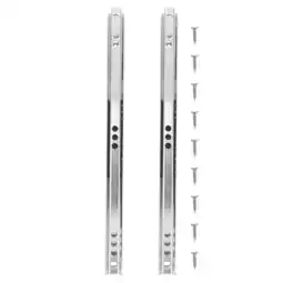 Walmart 2 Pcs Furniture Miniature Slide Track Heavy Duty Drawer Slides Handles Silver offer