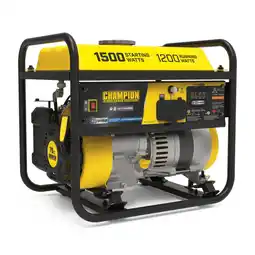 Walmart Champion 1200-Watt Portable Generator with CO Shield offer