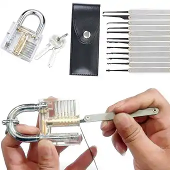 Walmart PLGEBR Unlocking Lock Open Home Transparent 1-9/16in Waterproof Stainless Steel Padlock, 15 Pieces offer