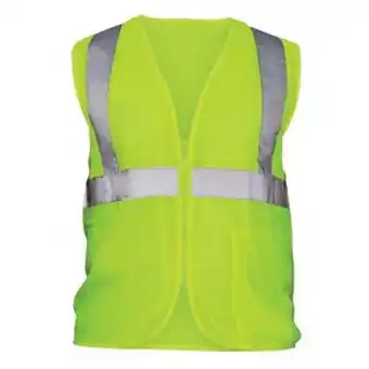 Walmart SAS Safety 690-1112 Flame Retardant Vest, Class 2 Yellow with 2 Reflective Tape - 3XLrg offer