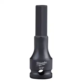 Walmart Milwaukee Tool 3/8 SHOCKWAVE Lineman's Impact 3/8 Drive Hex Bit Socket offer