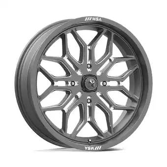 Walmart MSA Offroad Wheels Cast Aluminum Rim MA47 18X7 4X156 GNMTL-MILL 10MM, MA047AX18704410 offer