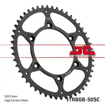 Walmart Jt Sprockets JTR808.50SC Self-Cleaning Steel Rear Sprocket - 50T (Carbon) offer