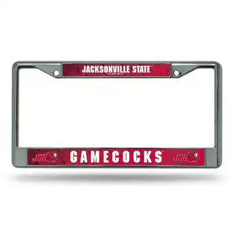 Walmart Jacksonville State University Gamecocks NCAA Chrome Metal License Plate Frame offer