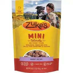 Walmart Zukes Mini Naturals Rabbit Recipe Bite-Sized Dog Training Treats offer