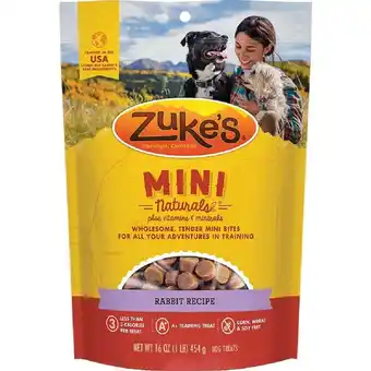 Walmart Zukes Mini Naturals Rabbit Recipe Bite-Sized Dog Training Treats offer