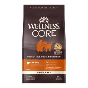 Walmart Wellness CORE Natural Grain Free Dry Dog Food, Original Turkey & Chicken, 12-Pound Bag offer