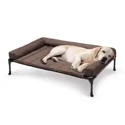 Walmart Veehoo Cooling Elevated Dog Bed + Waterproof Removable Pillow-Top Mat, Dog Sofa Bed, Large, Brown offer