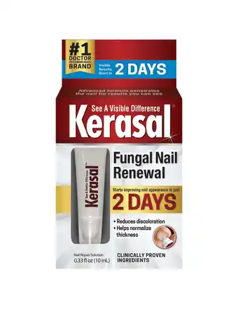 Walmart Kerasal Fungal Nail Renewal, Improves Appearance of Discolored or Damaged Nails, 0.33 fl oz offer