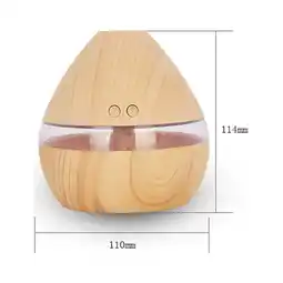 Walmart yelldesk clearance USB Wood Grain Essential Oil Diffuser LED Aromatherapy Humidifier Atomizer offer