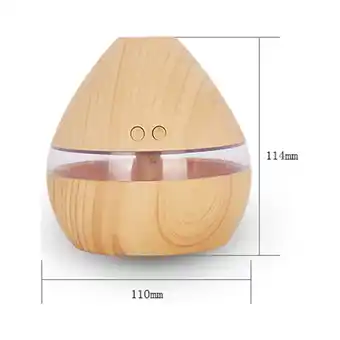 Walmart yelldesk clearance USB Wood Grain Essential Oil Diffuser LED Aromatherapy Humidifier Atomizer offer